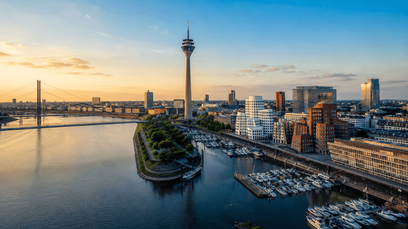 Stadt- und Gewerbeumfeld im Raum Düsseldorf